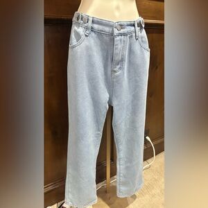 NWT SIZE 2X Elegant Light Blue Straight Leg Women's Pants